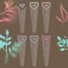 50Pcs Love Transparent Rose Packaging Bags Flower Bouquet Plastic Bag Bouquet Wrapping Paper One Straight Bag Flower Packaging