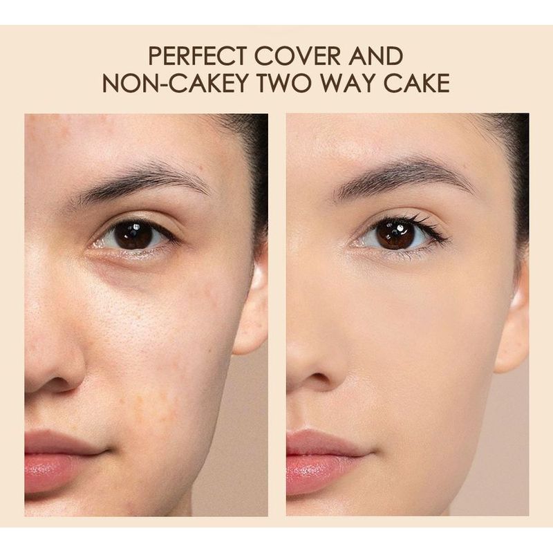 FOCALLURE - Covermax Zwei-Wege-Kuchen-gepresstes Puder - 3 Farben