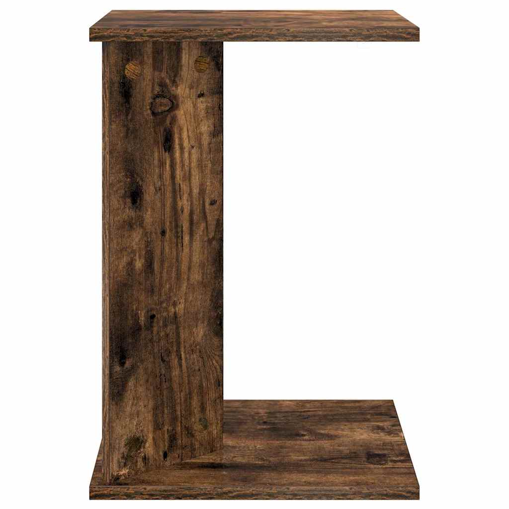 Side Table Smoked Oak 35 x 25 x 50 cm Engineered Wood
