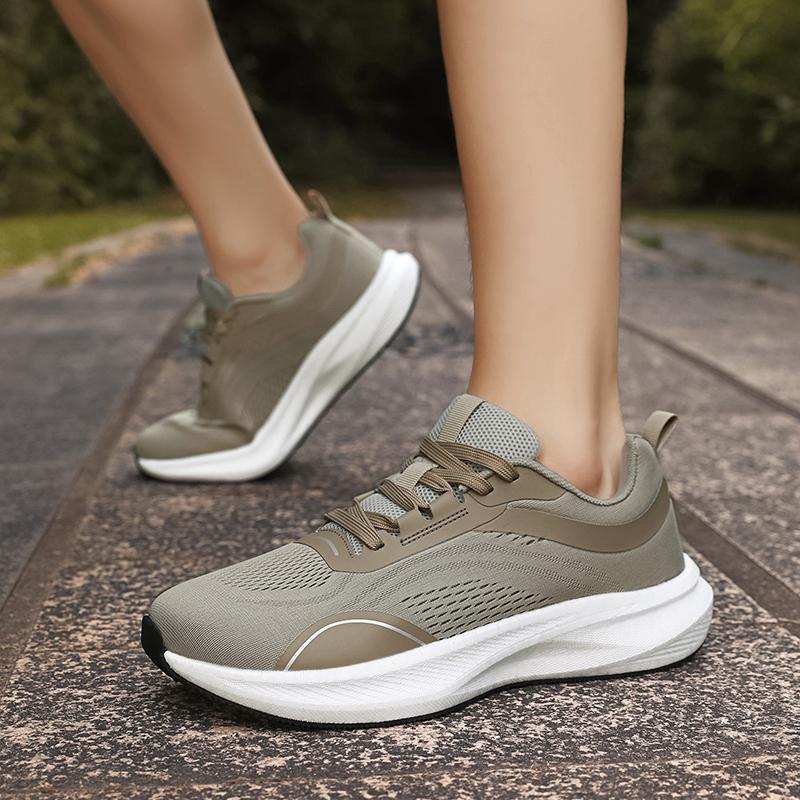2026 New Summer Widened Mens Sports Shoes Simple Versatile Elastic Running Shoes Outdoor Anti Slip Shock-absorbing Walking Shoes