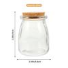 FOMIYES 200ml Glass Set of Yogurt Pudding Containers with Empty Storage Jars for Kitchen Refrigerator DIY Party Decorations Jars, 6, Bottles, Lids,