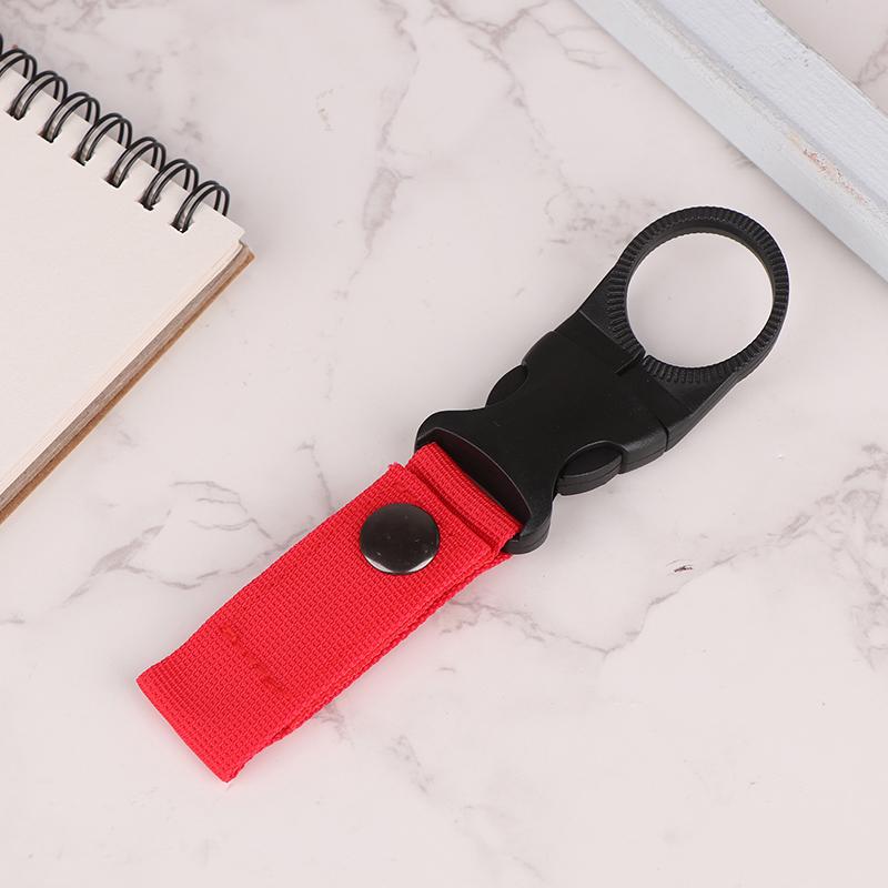 Tragbare Wasserflasche Aufhängeschnalle Mineralwasser-Clip-Schnalle Outdoor Taktisches Nylon Getränkeflaschen-Gurtband Aufhängung