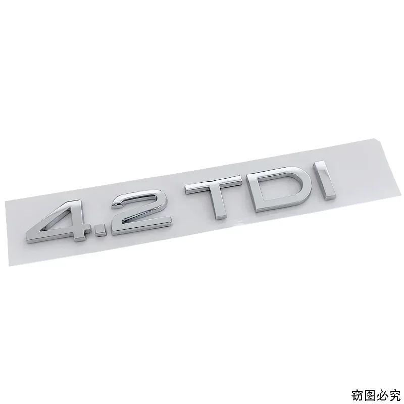 ABS Car Stickers Badge Emblem Tail Decal Styling for Q1 1.9TDI 2.8TDI 4.2TDI Letter A4 A6 A7 A8 S3 S4 S5 S6 Q3 Q5 RS4 Quattro ER3 CFA1