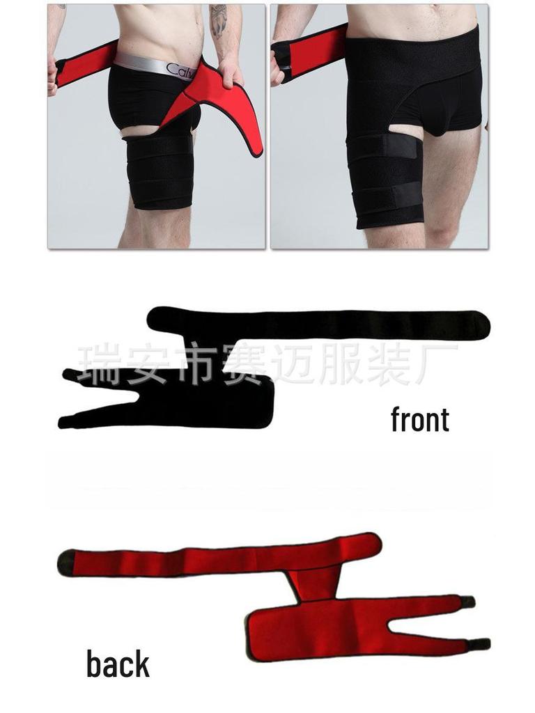 Breathable Leggings with Anti-Strain Hip & Thigh Support and Groin Strap 