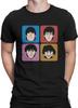 A Hard Day's Morning with The Fab Four Round Collar Tshirt Black