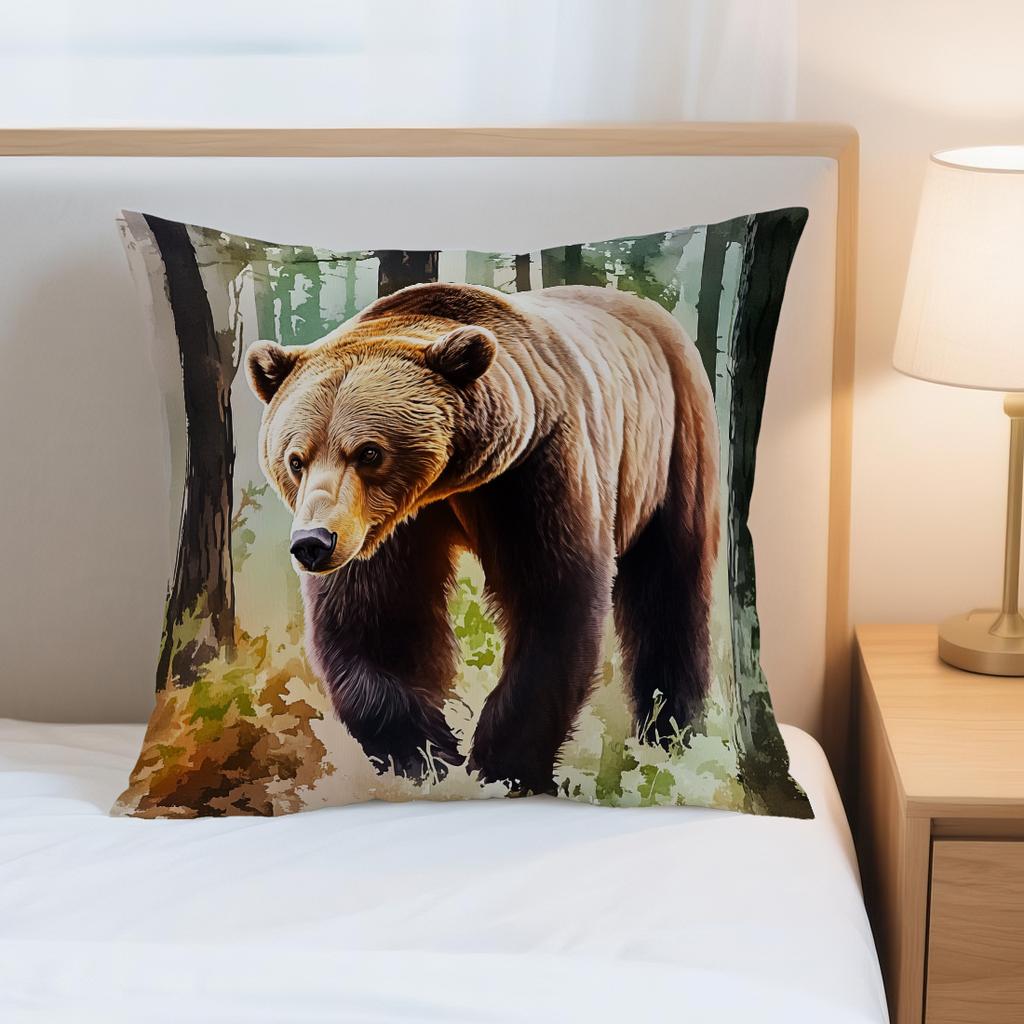 1pcs Jungle Series Pillowcase Square Bedroom Cushion Covers Zipper Living Soft Home Comfortable Decor 45x45cm