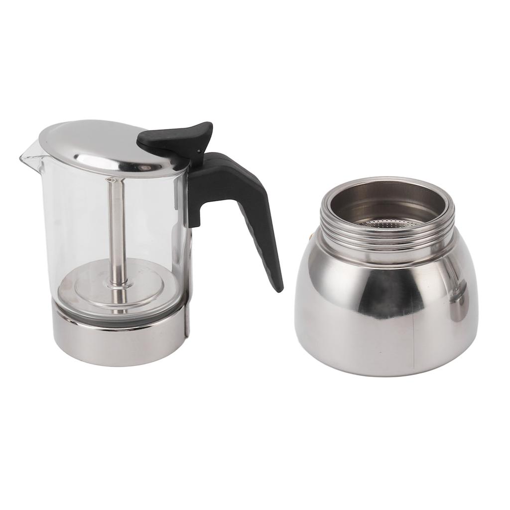 Coffee Maker Double Valve Stainless Steel High Temperature Resistant Multi Functional Portable for