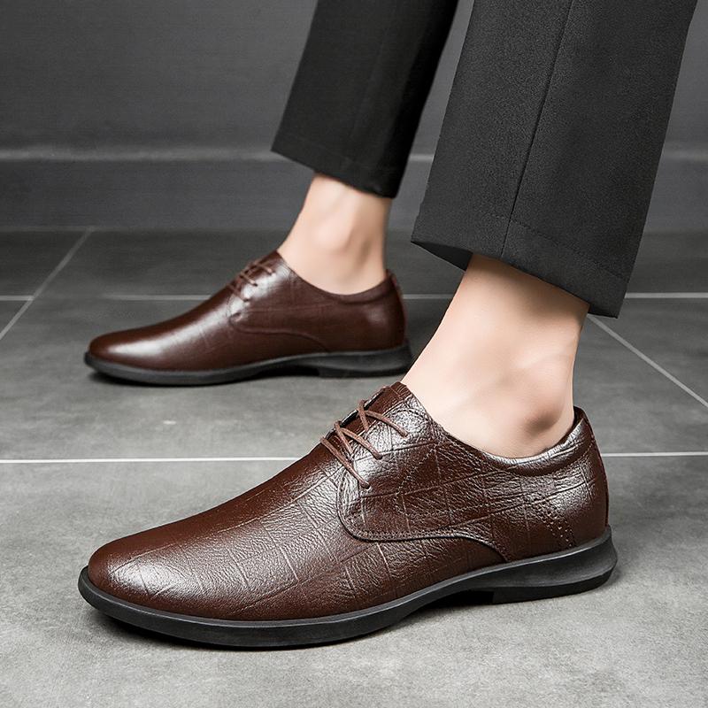 Mens Casual Shoes Genuine Leather Oxford Shoes For Men Italian Quality Formal Dress Wedding Footwear Brand Luxury Winter Shoes