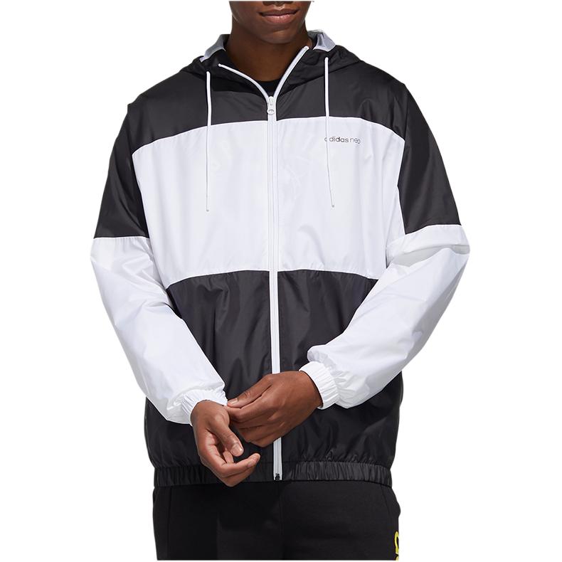 Adidas Neo Jackets Men's Black Hooded Moderate Instructor GJ8770