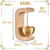 Sweet Plus Mini Orin Buddhist Altar Bell, Perfect for Pet Altars and Memorial Services, Stylish Brass Bell with Beautiful Tone, Portable and Compact,