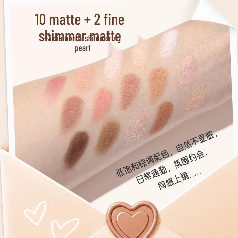 UCANBE Earth Tones Palette: 15 Creamy Cocoa Shades in Matte & Shimmer for Daily Makeup.