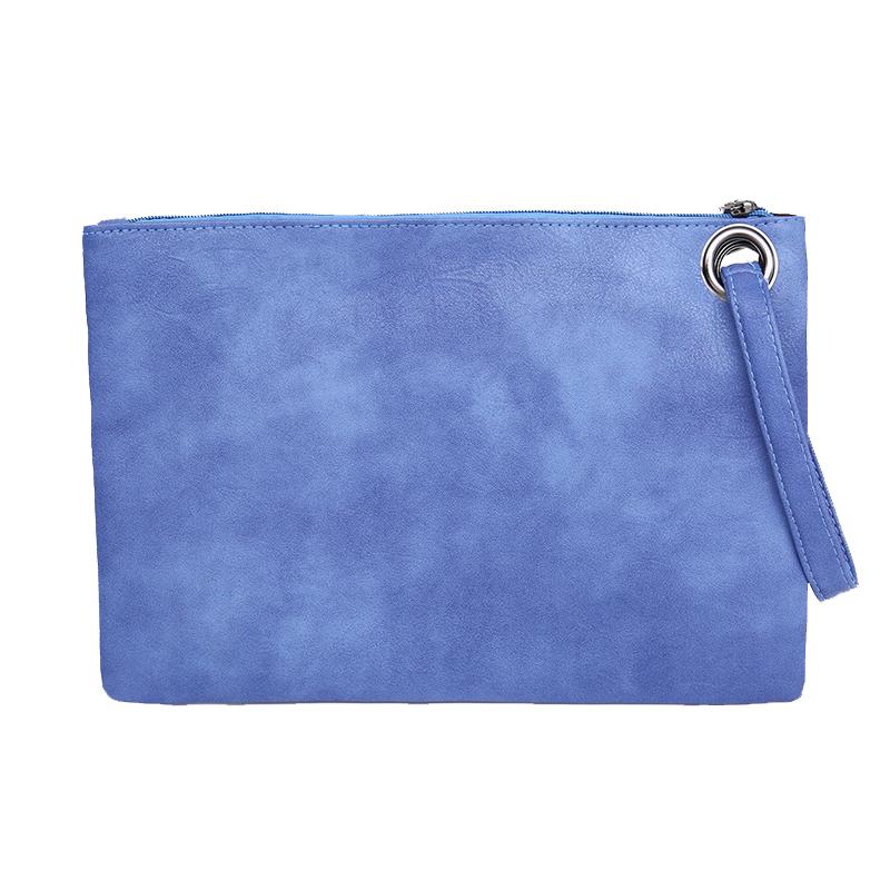 Vintage Day Clutch For Women Solid Color Pu Leather Handbags Female Phone Purse Fashion Wristlet Bags Premium Durable