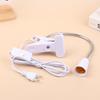 1.8M E27 Clamp Lamp Socket 360° Rotatable With Eu Plug Switch Wire Hanging Led Holder Indoor Lighting Fixture Attachment