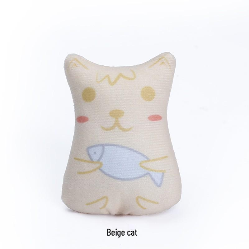 Catnip Plush Thumb Doll: Self-Entertainment Teething Toy, Bite-Resistant for Cats