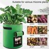 Reusable Non-Woven Felt Planting Bag with Harvest Window for Vegetables