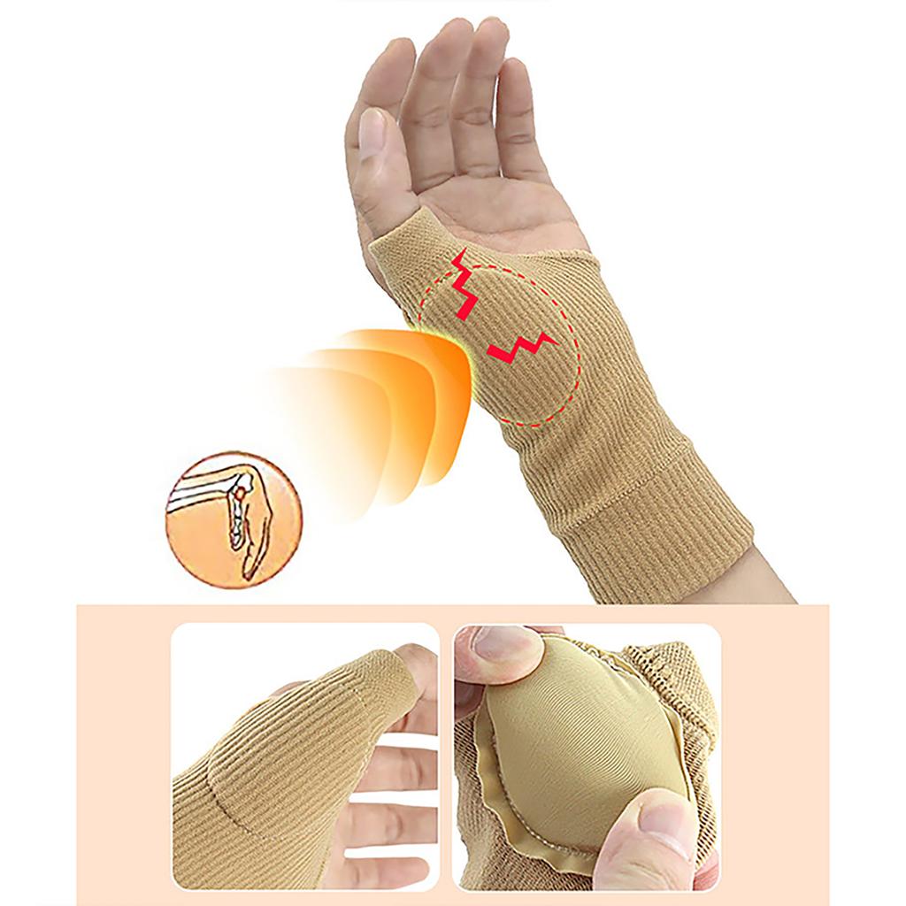 Arthritis Compression Gloves, Half-Finger Breathable Sports Arthritis Carpal Tunnel Gloves For Women Men