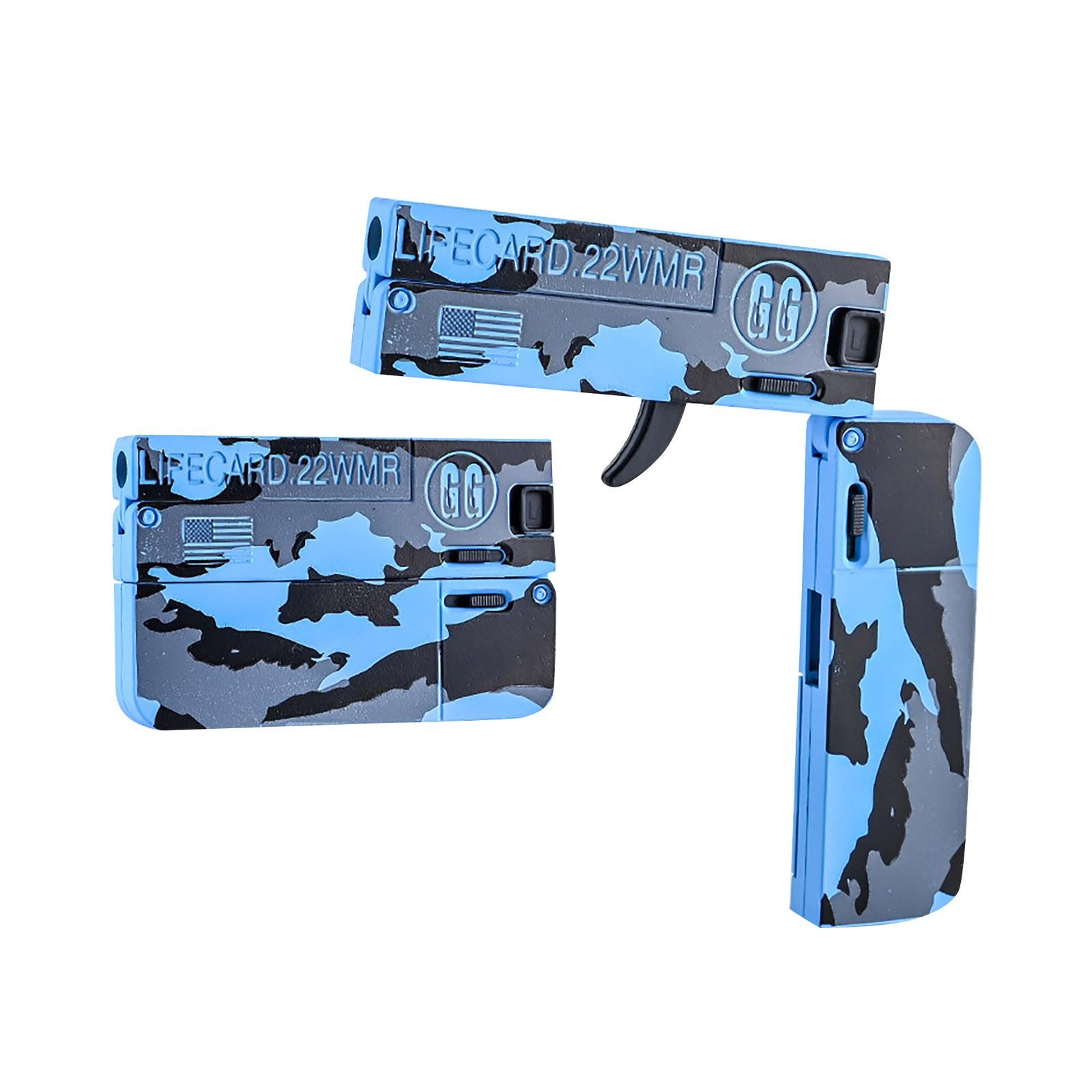 

(Острая курица)Складной пистолет, мягкая пуля, портативная игрушка для мальчика на открытом воздухе, забавные детские игрушки для отдыха One Size