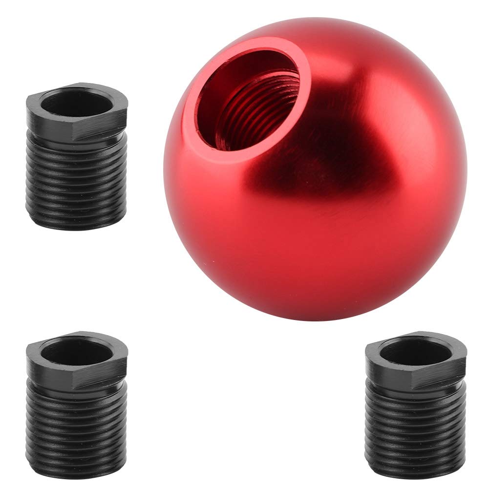 EBTOOLS Car Gear Shift Knob, Universal Manual Knob Circular Spherical (Red)