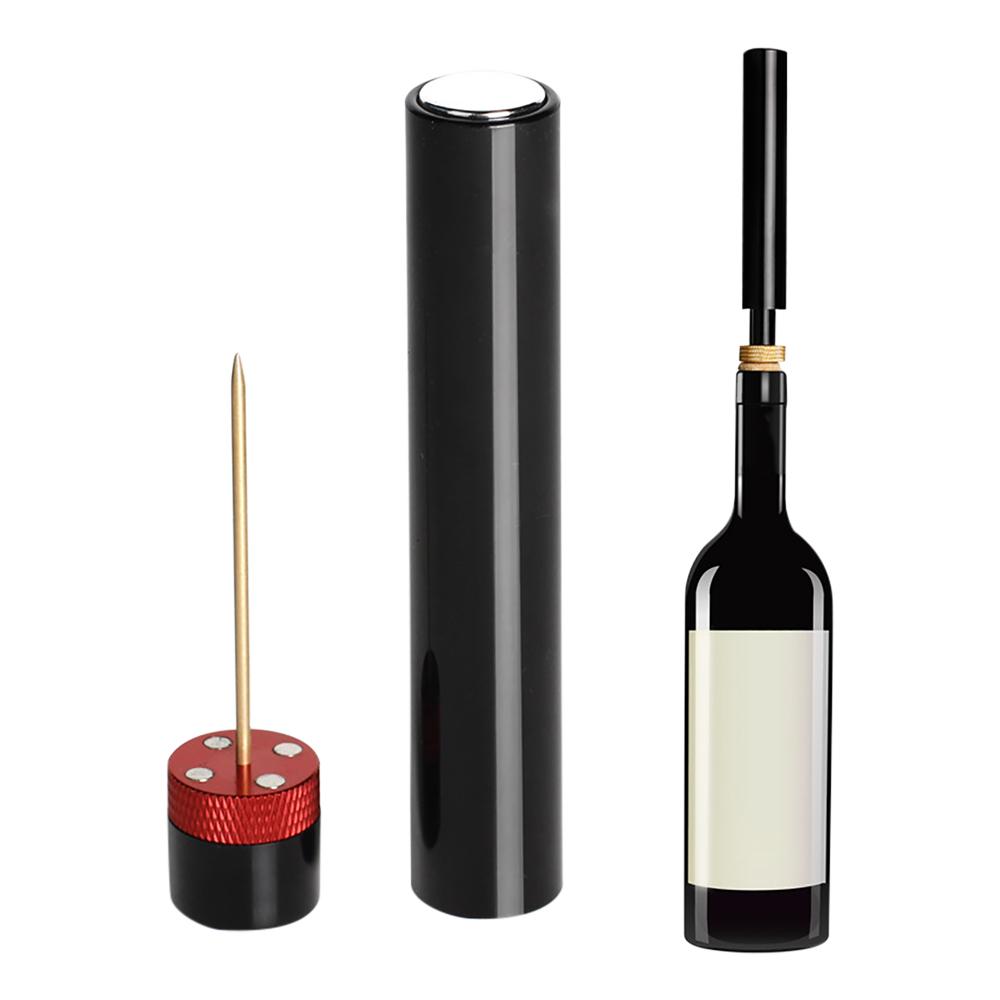 Pompa d'aria Apribottiglie per vino Sicuro portatile in acciaio inossidabile Spilla per rimozione tappi Cavatappi a pressione d'aria Utensili da cucina Accessori bar