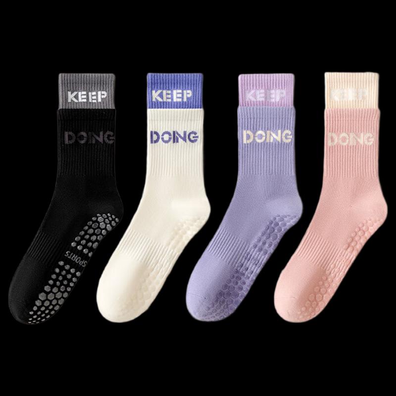 Women's Striped Mid-Calf Sports Socks