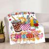 Theme Home Customize Your Name Blankets Comfortable Soft Lightweight Multiseasonal Blanket For Picnics Sofas Offices Beds Living Rooms Perfect Gift