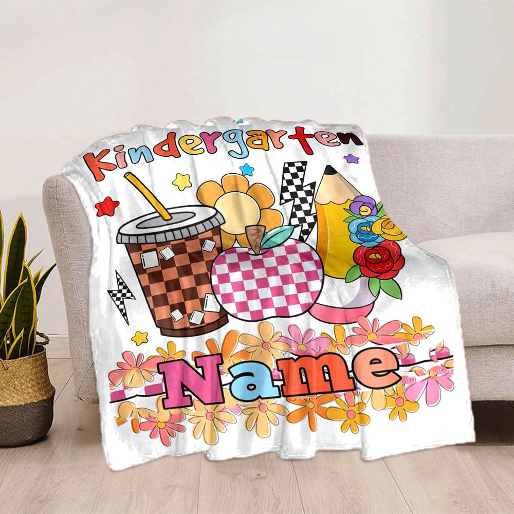 Theme Home Customize Your Name Blankets Comfortable Soft Lightweight Multiseasonal Blanket For Picnics Sofas Offices Beds Living Rooms Perfect Gift
