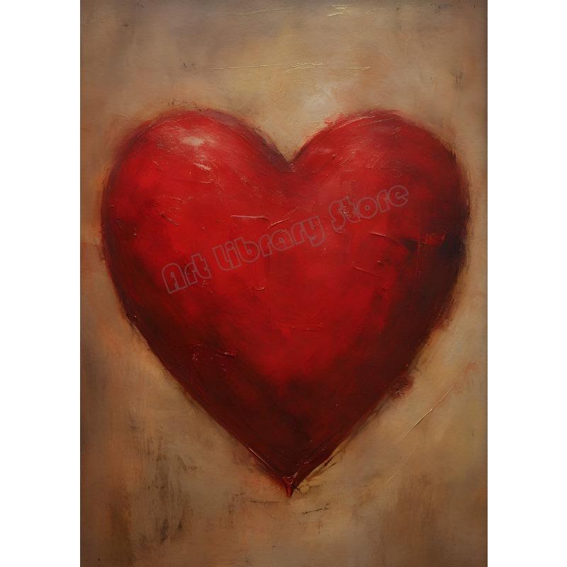 Dark Moody Valentine’s Day Cupid with Heart Love Amur Romantic Couple Poster Canvas Painting Wall Art Pictures Home Decor
