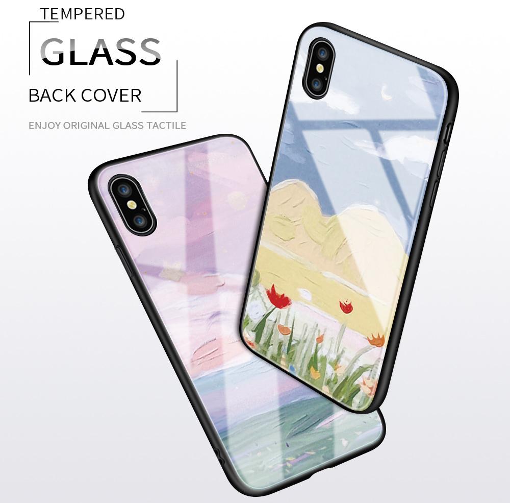 Tempered Glass Phone Case For OPPO Reno13 Reno14 Realme 11 12Pro 14 GTNeo6 C21Y C53 C75 OnePlus Nord2 NordCE3Lite Soft Edge Shockproof Smooth Shell
