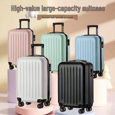 20-Inch Lightweight Trolley Suitcase for Students - Carry-On Luggage with Wheels and Lock