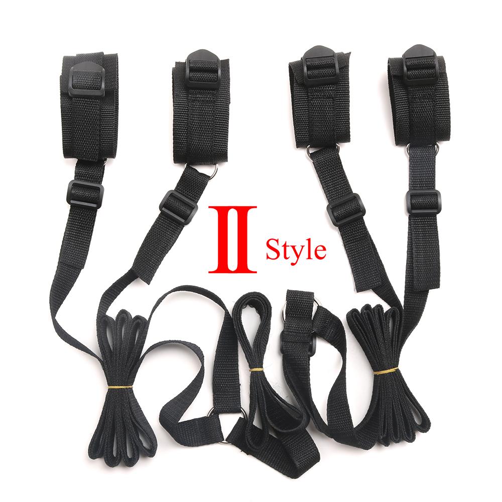 BDSM Bettgurt Bondage Alternative Bindung auf dem Bett mit Plüschbindung Sexspielzeug, Flirthandschellen Fußschellen, SM Self Bondage