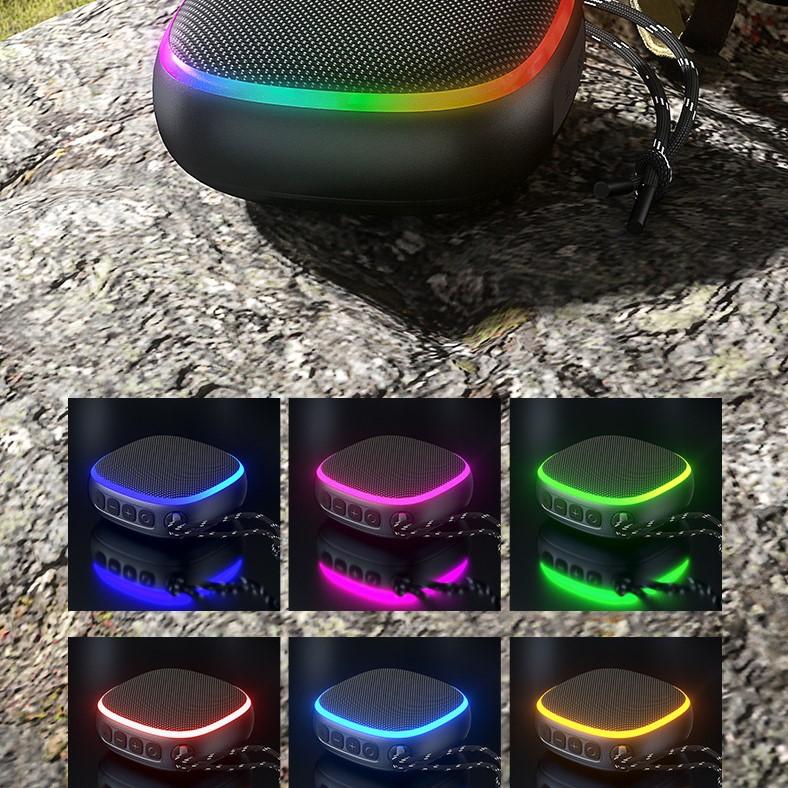 EBS-309 Mini Portable Bluetooth 5.3 Speaker With RGB Light  Outdoor Waterproof Music Box Magnetic to Steel