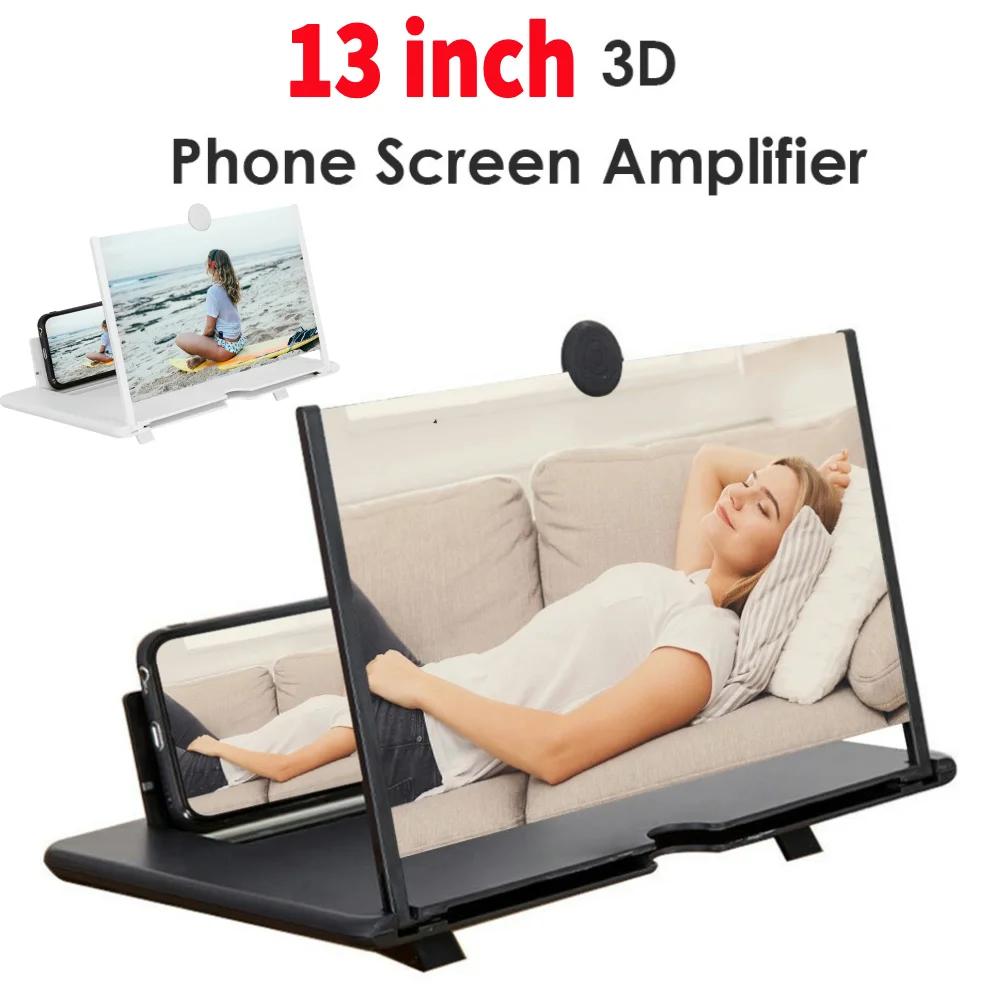 13Inch 3D Mobile Phone Screen Magnifying Amplifier Smartphone Stand Folding Amplifier Portable Mobile Cinema Display