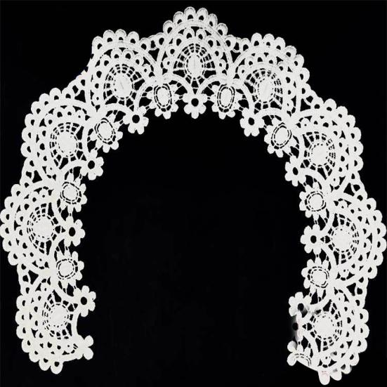 DIY broderi blonder hul hals hals krage trim klær Sy applikasjon