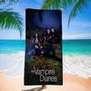 Klassischer Film The Vampire Diaries Mikrofaserdecke Schnelltrocknend Strandtücher Übergröße Druck Super Saugfähig