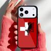 Albanian Flag Eagle Banner Phone Case for iPhone 17 16 15 14 13 Pro Max Back Cover for 12 11 Pro Coque