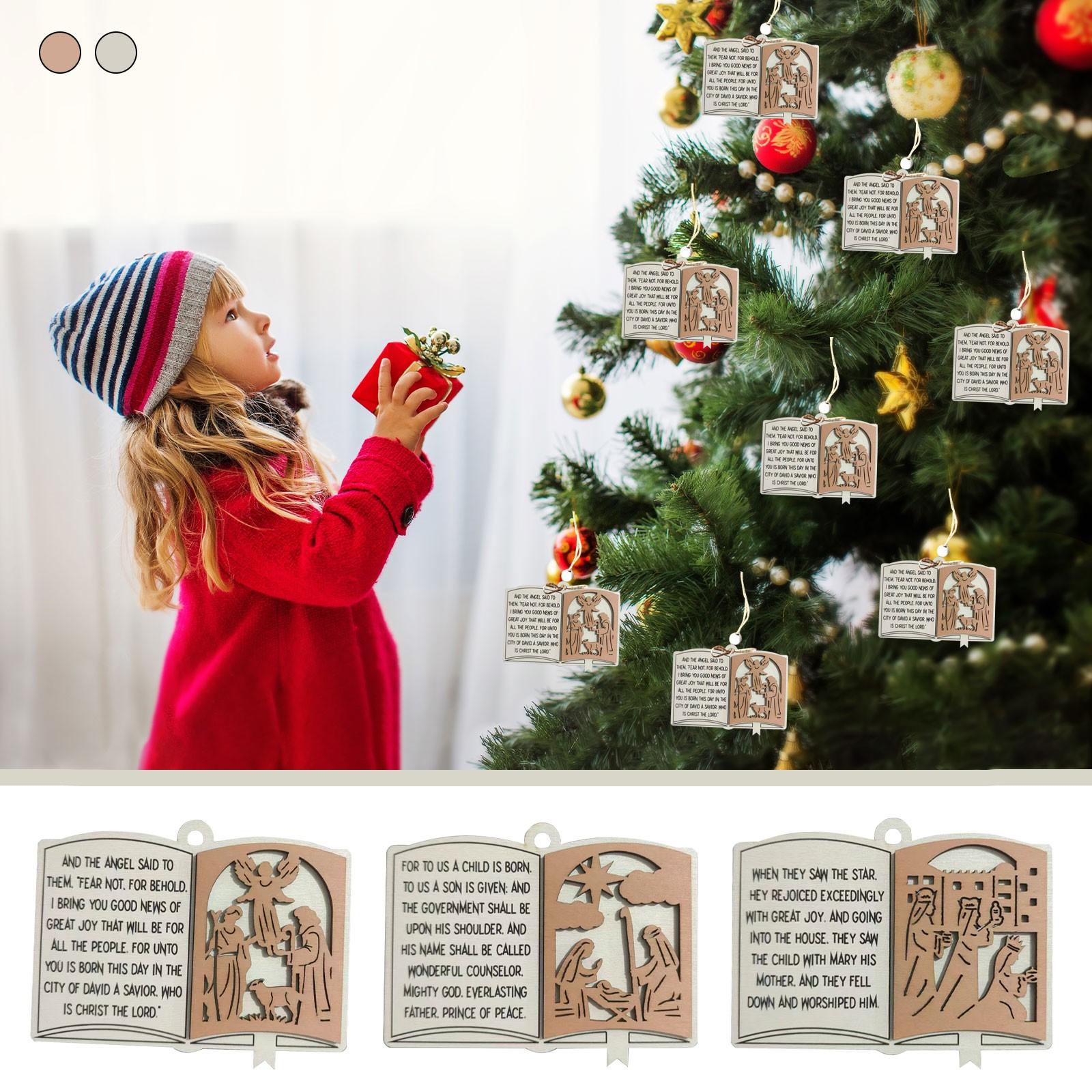 

Деревянные рождественские украшения, Священные Писания, Деревянные таблички, Подвески