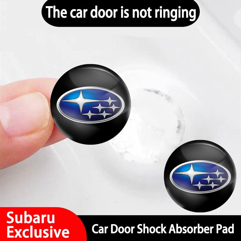 8/12Pcs Car Logo Door Shock Absorbing Pad Gasket Sticker For Subaru STI Legacy Levorg XV Mpreza Forester Crosstrek Impreza WRX X1