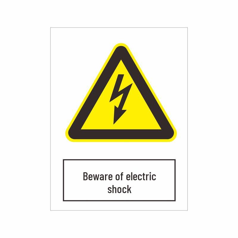 Danger Electric Shock PVC Warning Sign