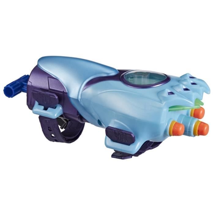 Nerf blaster de combat cyber-sleeve avec 3 fléchettes nerf et cyber-épée, jouet de déguisement interactif, transformers earthspark