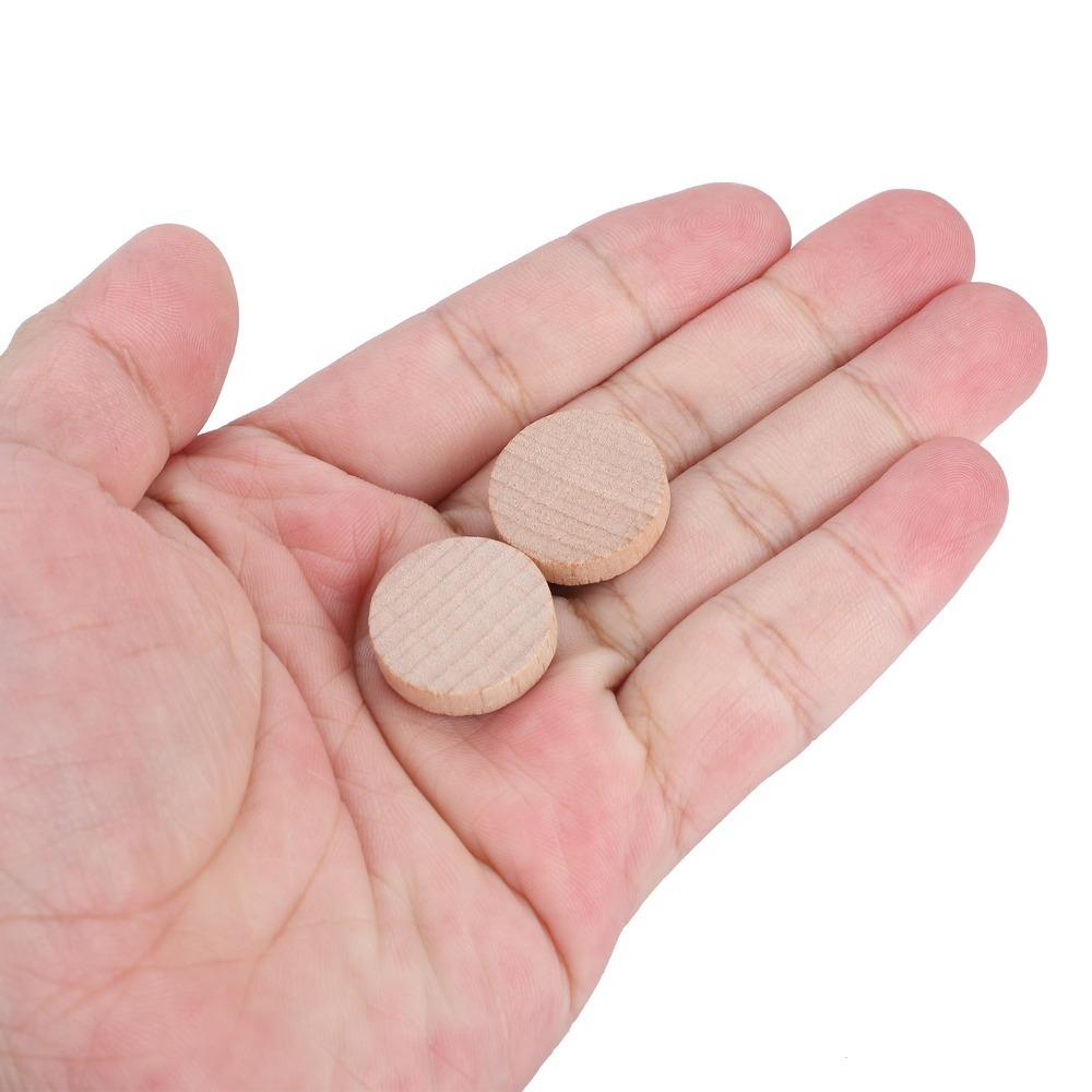300pcs Round Wood Discs 1cm Wooden Discs Wood Handmade DIY Beech Wood Slice  Coloring