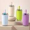 Double Drinking Travel Thermos Bottle Stainless Steel Drinking Kettle Tumbler Coffee Mug  For Car