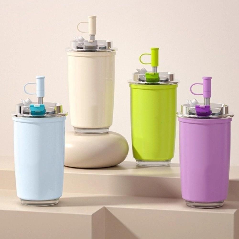 300ml Travel Thermos Bottle Double Drinking Coffee Mug Tumbler Drinking Kettle  For Car