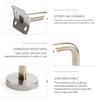 4PCS Stainless Stair Steel Handrail Brackets With Install Accessories Glass Balustrade Stair Wall Mount Bracket Hardware Tool