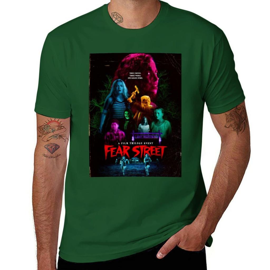 Fear street TShirt plain Short sleeve tee oversizeds men clothings