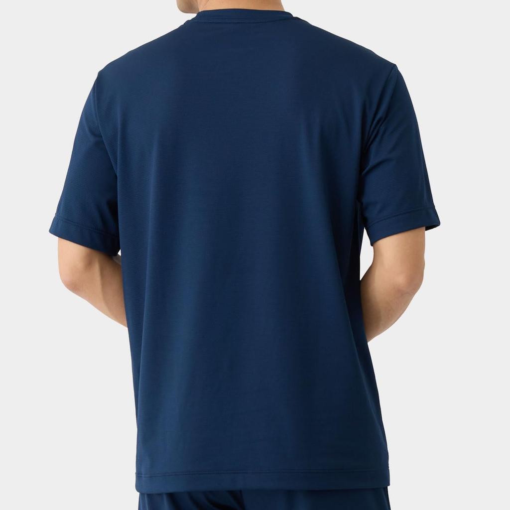 VENEX Standard Short Sleeve Recovery Wear for General Medical Size L Men's Dry+ Devices, Navy,