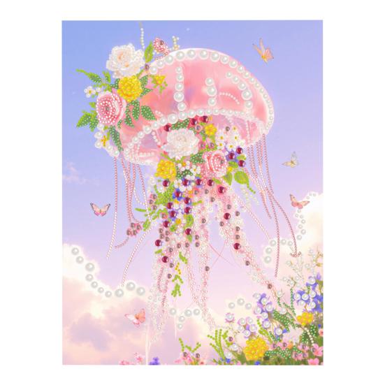 

Набір для малювання перлами своїми руками для дорослих початківців 3D перлове мистецтво ремесло смола перли попередньо надрукований полотно набір для домашнього настінного декору ідея подарунка C