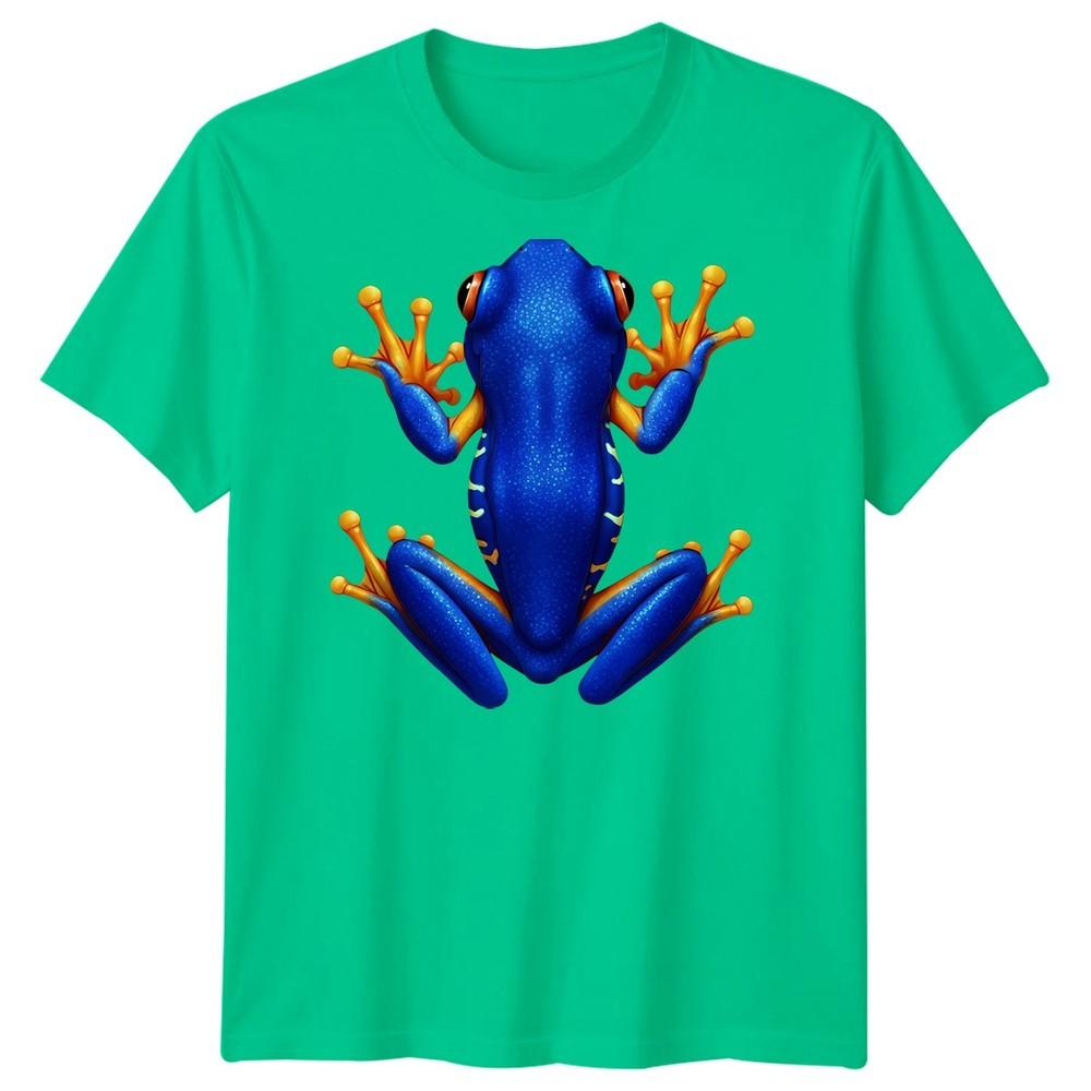 Blue Frog Amphibian Animals Unisexs TShirt Wildlife Graphic Tee S
