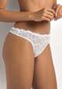 Classic Women's Thongs Made of Elegant White Lace Pure Love 1973