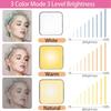 for iPhone 14 Pro Max 6.7 Selfie Light Case Crystal Clear Rechargeable LED Flash Bumper for Live Stream Makeup TIK Tok Video Co