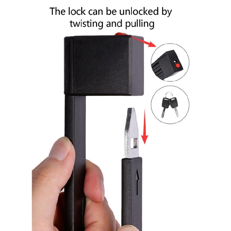 Bike Security Lock Compacts Zincs Alloy Construction For Motorcycles Scooter Weather Resistant Foldable Bicycles Lock